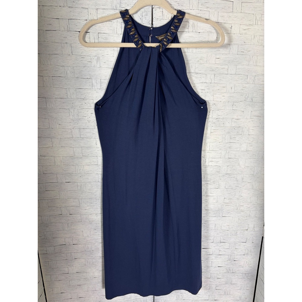Tommy Bahama Womens Dress Mini 
Beaded Halter Sheath Vacation Travel Petite